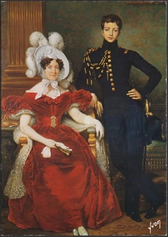 Ritratto di Francesco d'Orléans, principe di Joinville, con la zia Madame Adelaide d'Orléans - Castello di Amboise